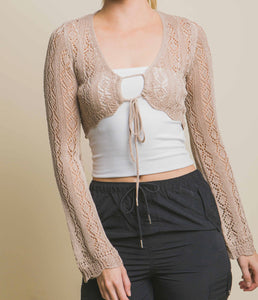Angie Knitted Crop Top - Size S