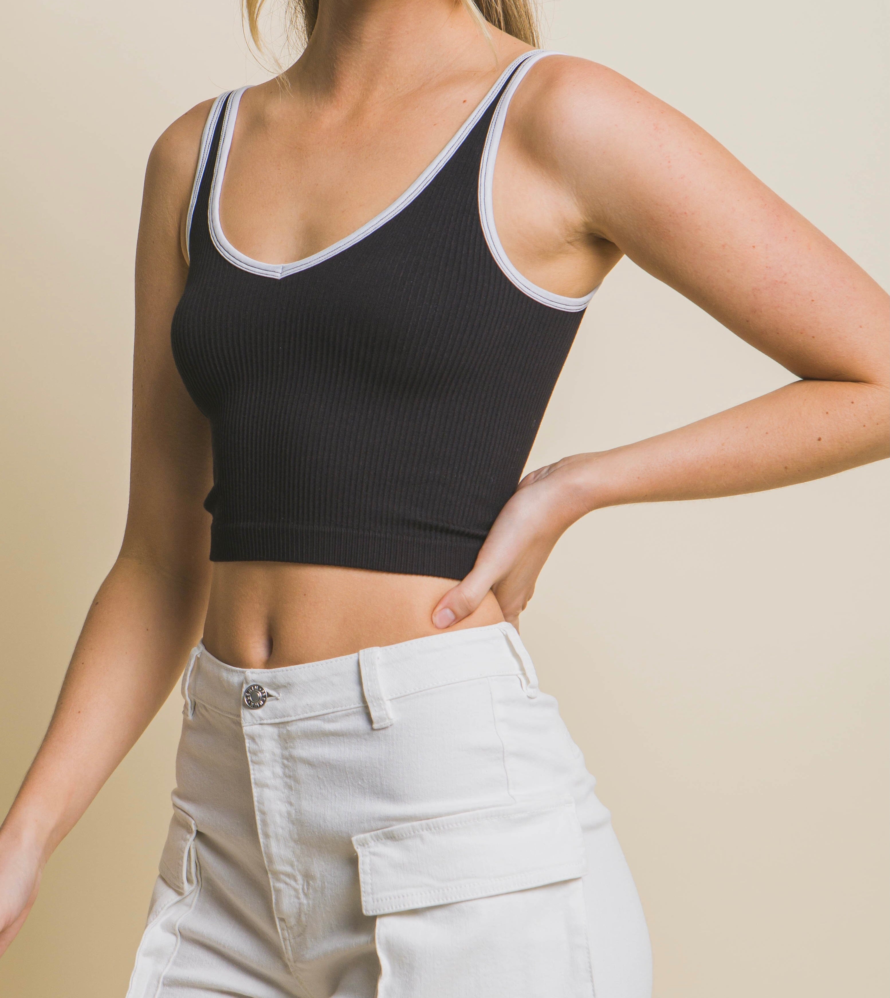 La Básica Contrast Edge Tank