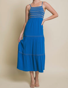 Andres Azure Maxi Dress - Size M