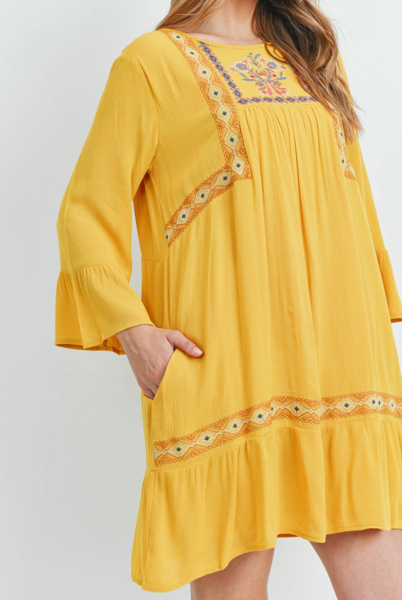 Sarah Embroidered Flowy Dress