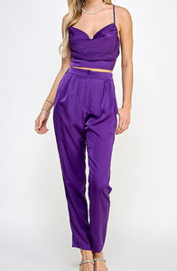 Derrick Purple Cami Set