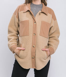 Scarly Sherpa Fleece Shacket