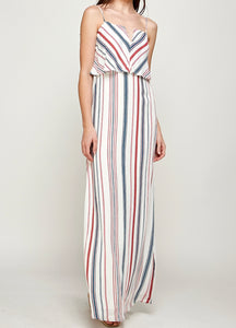 Santi Striped Maxi Dress