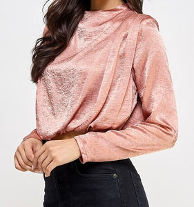 Serenity Blush Draped Top