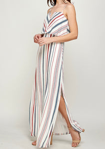 Santi Striped Maxi Dress