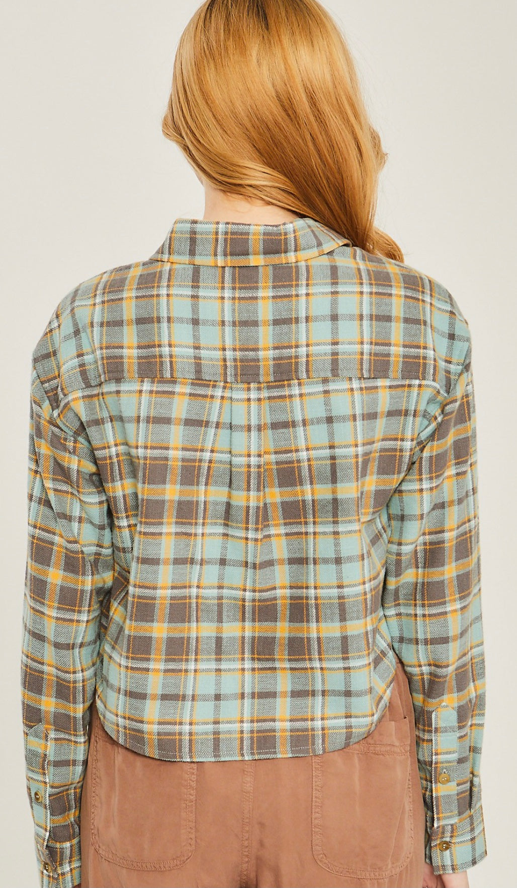 Matthew Plaid Cropped Flannel