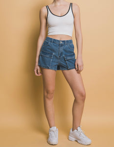 Julian Cargo Denim Shorts