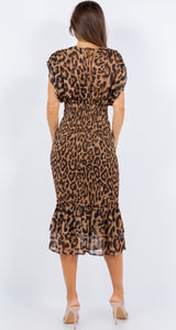 Nina Printed Midi Dress