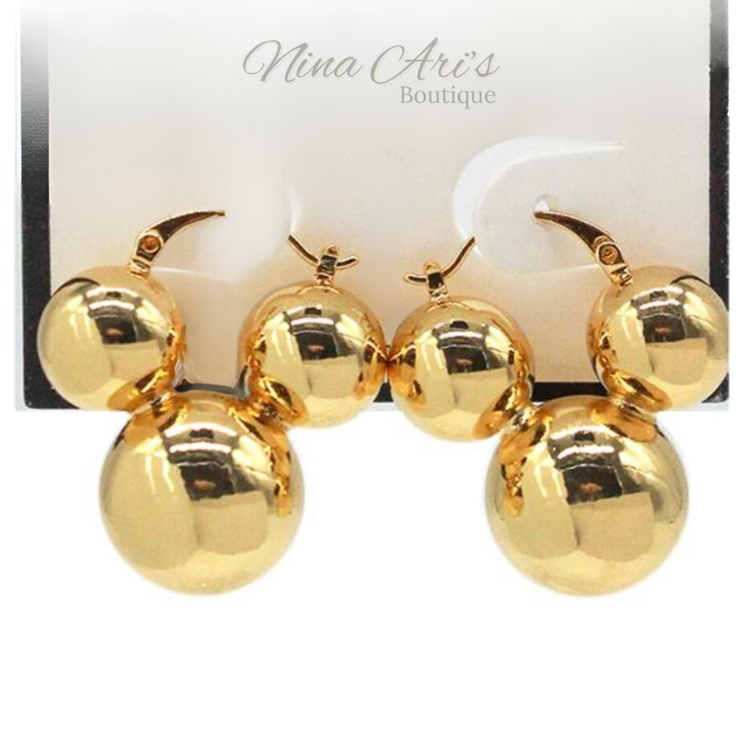 Mouse Huggie Earrings