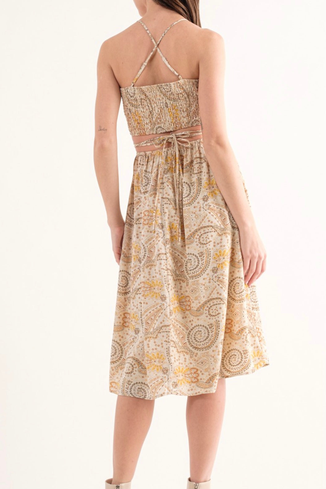 Dee Paisley Print Skirt Set