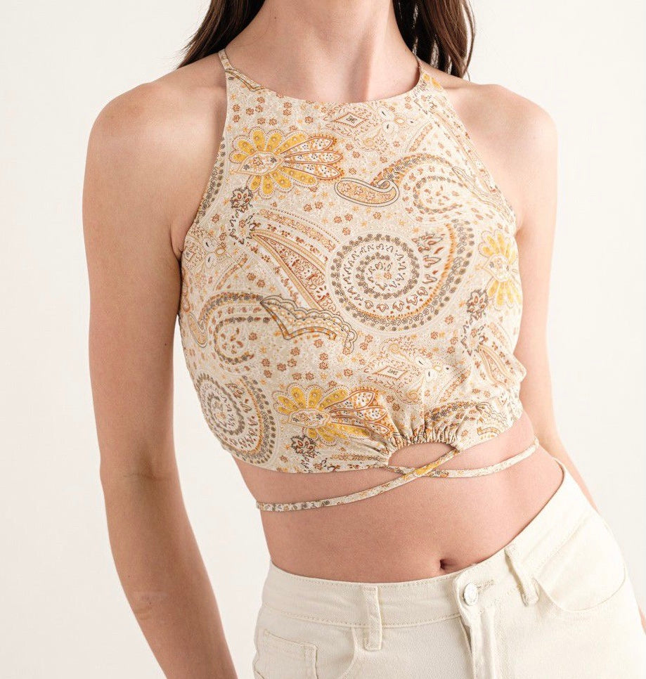 Dee Paisley Print Skirt Set