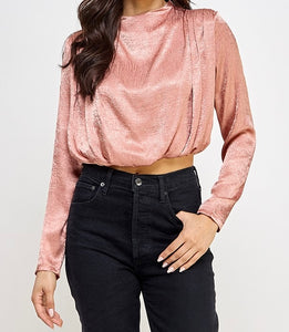 Serenity Blush Draped Top