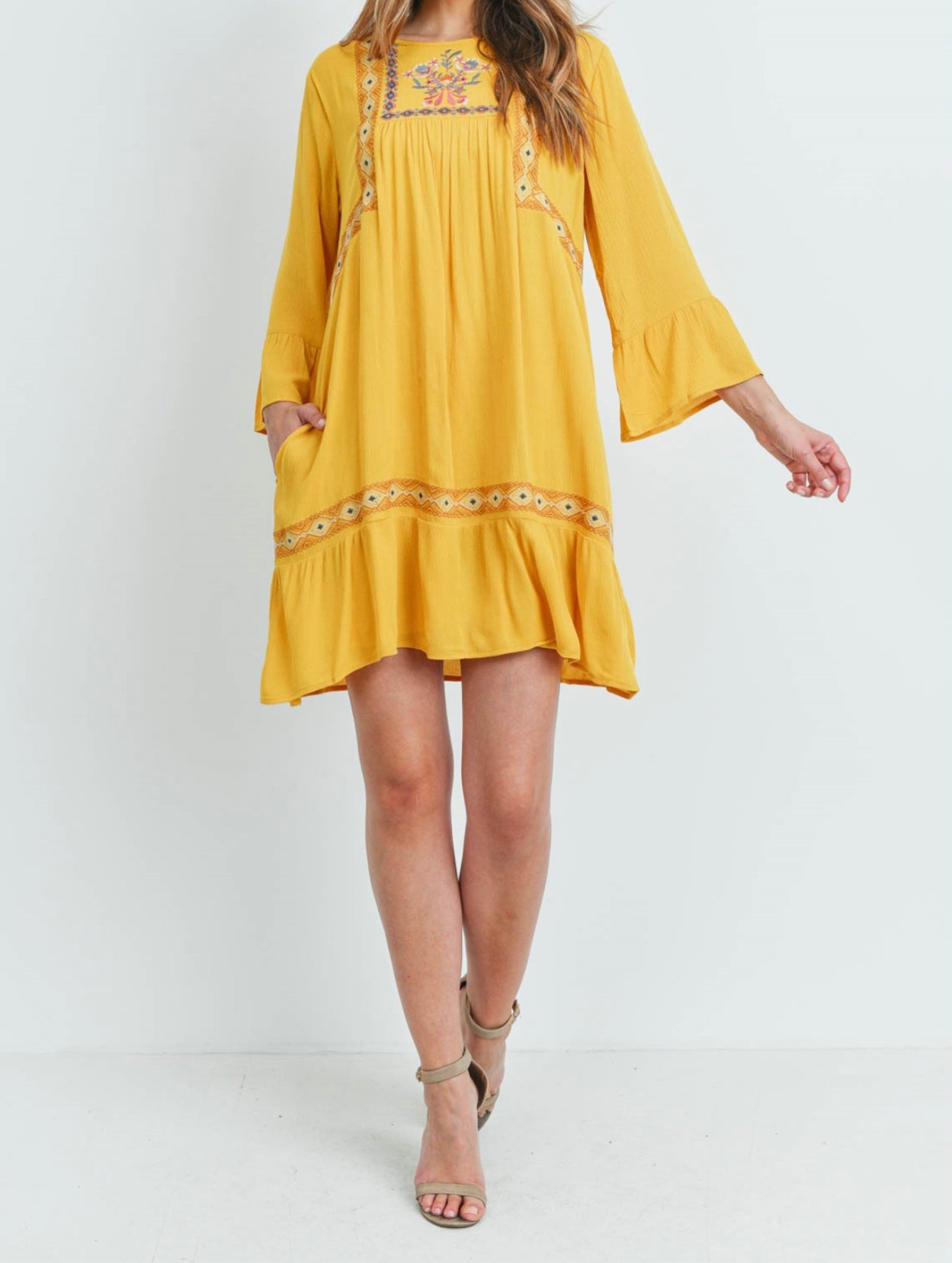 Sarah Embroidered Flowy Dress