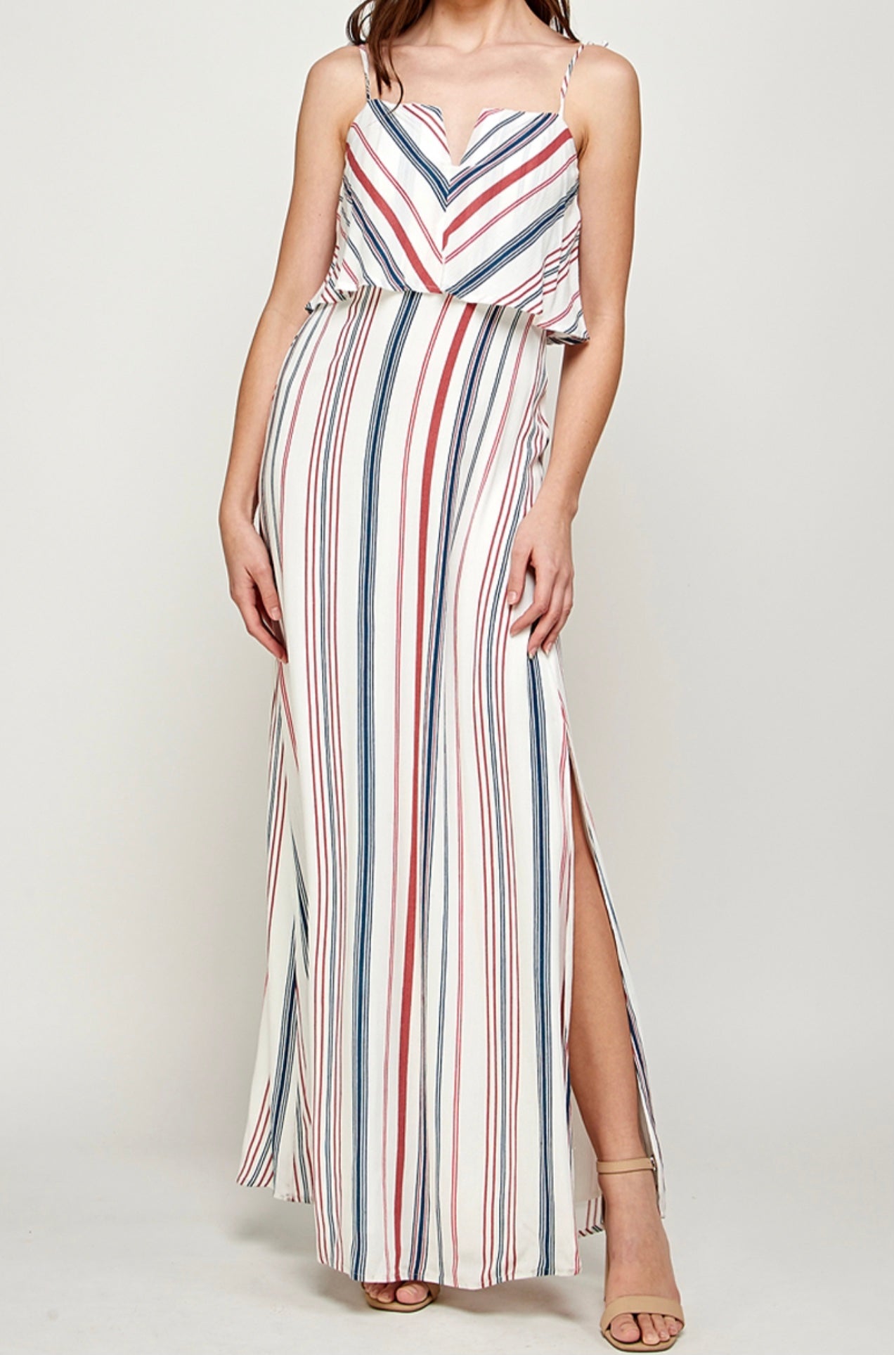 Santi Striped Maxi Dress