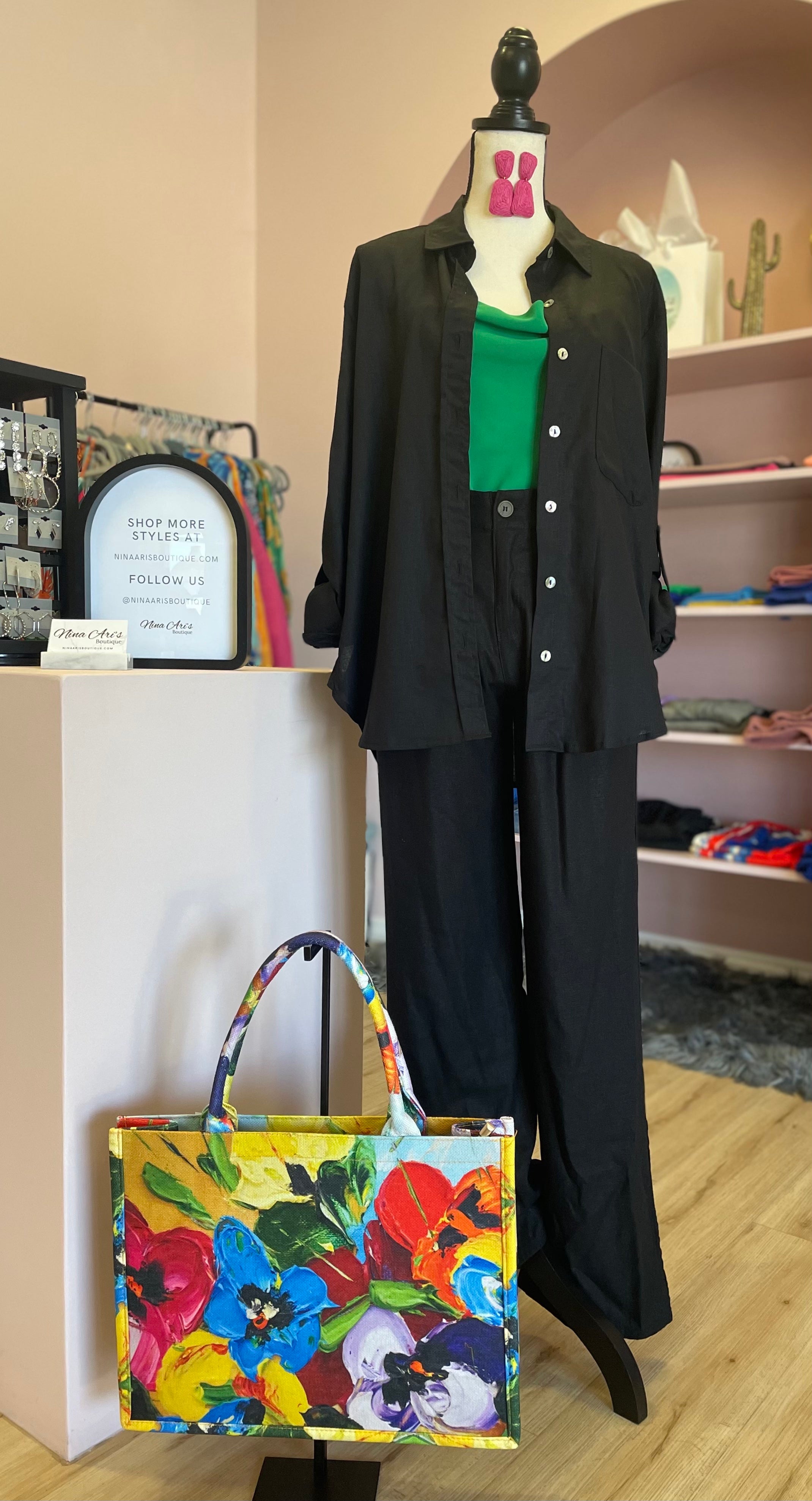 Andres Linen Tailored Pants