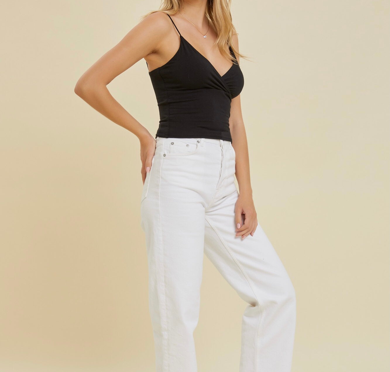 La Básica Crossover V-Neck Cami (Multiple Colors Available)