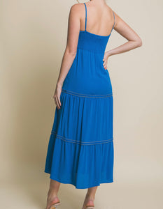 Andres Azure Maxi Dress - Size M