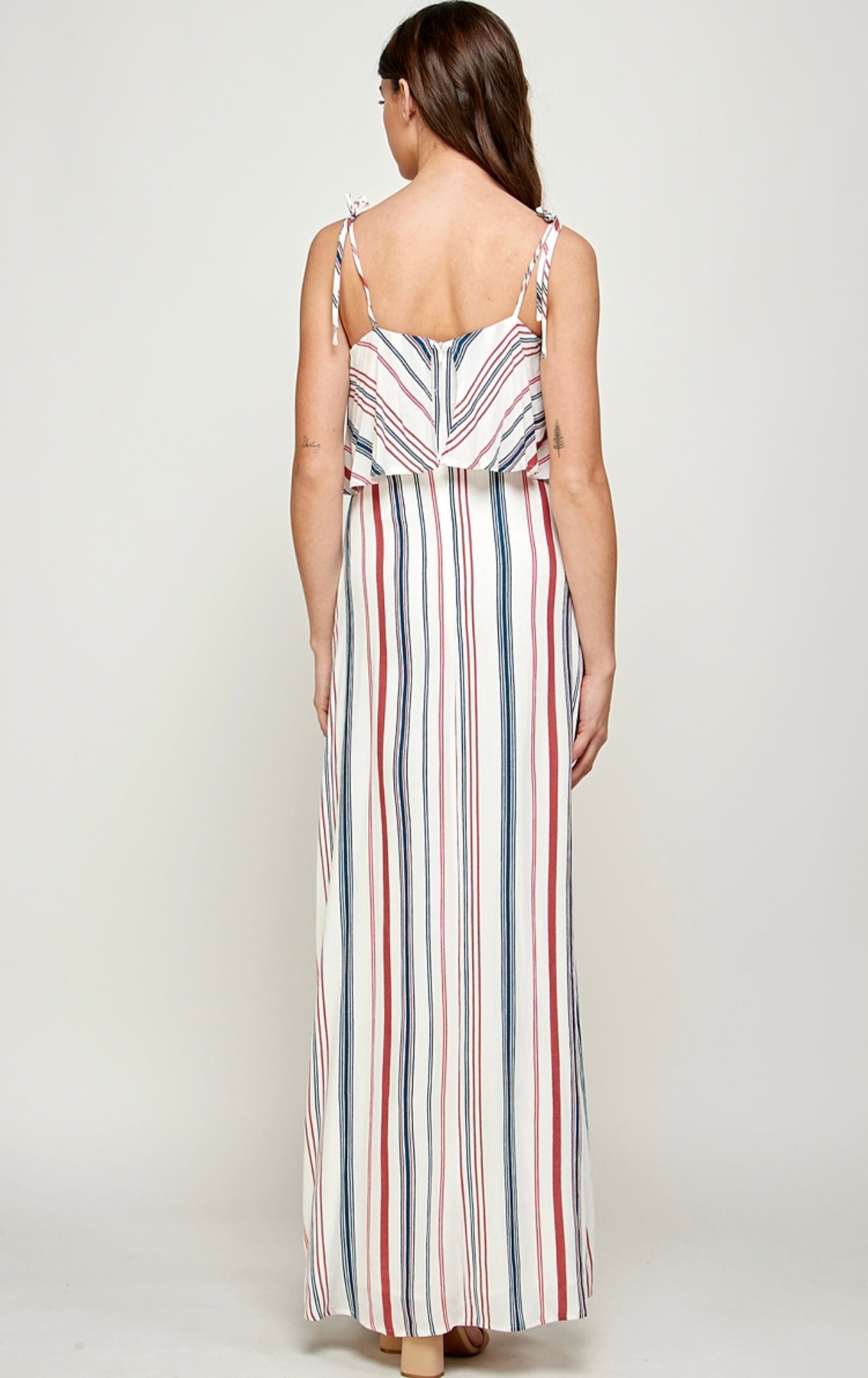 Santi Striped Maxi Dress