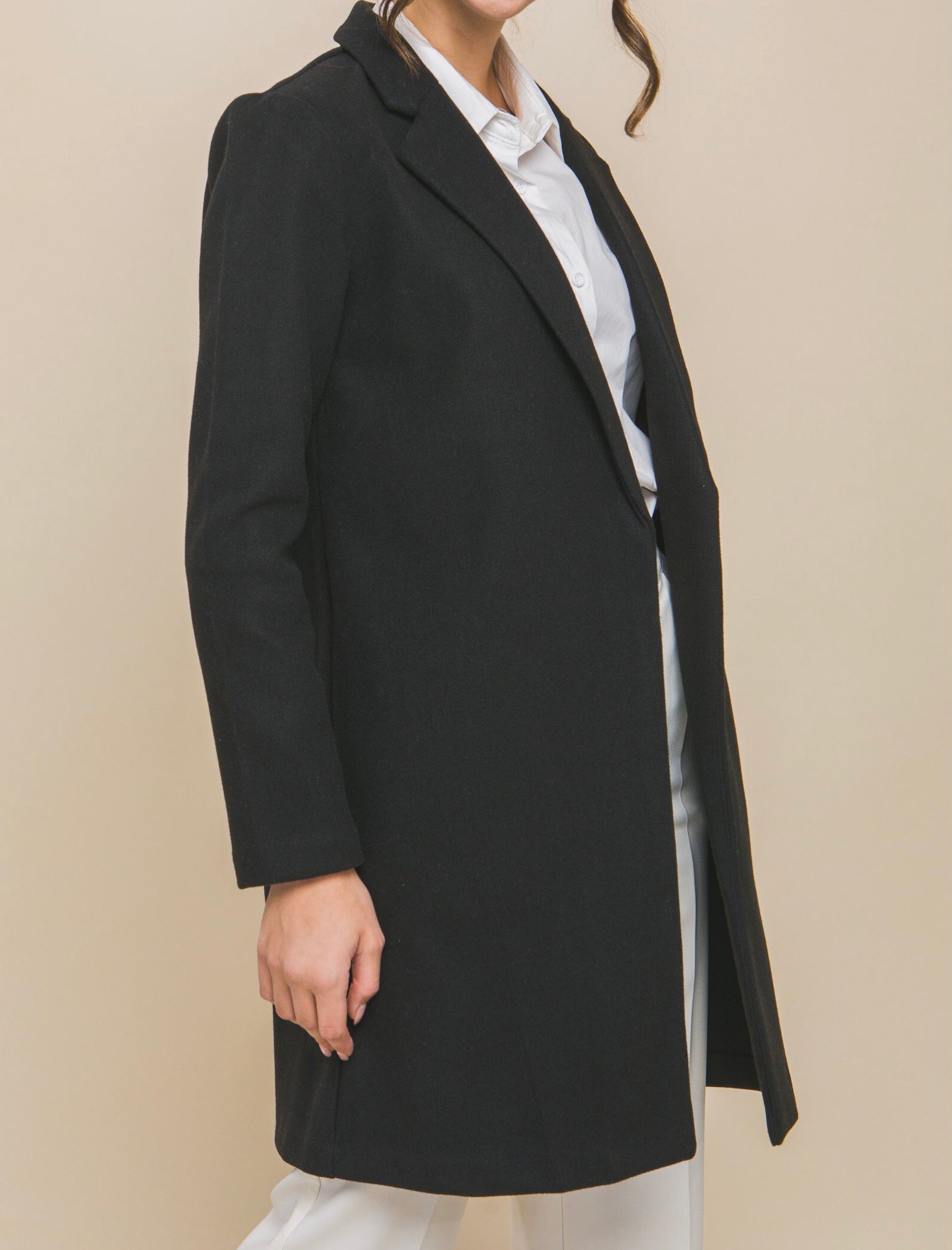 Santi Long Line Coat - Size L
