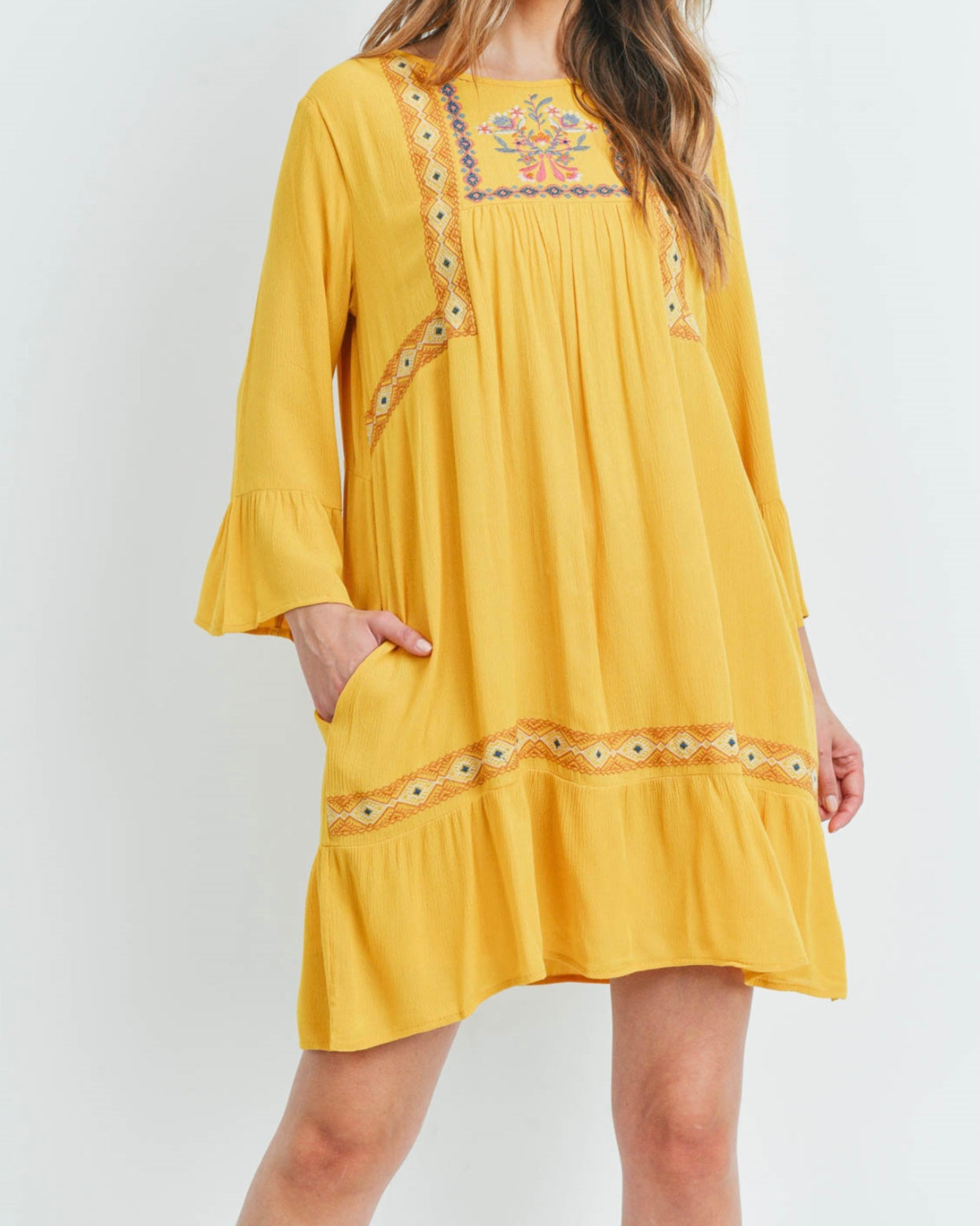 Sarah Embroidered Flowy Dress