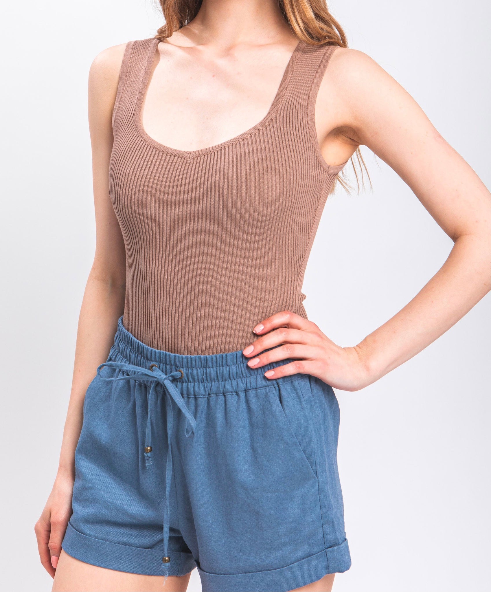 Angie Sleeveless Sweater Bodysuit (Multiple Colors Available)