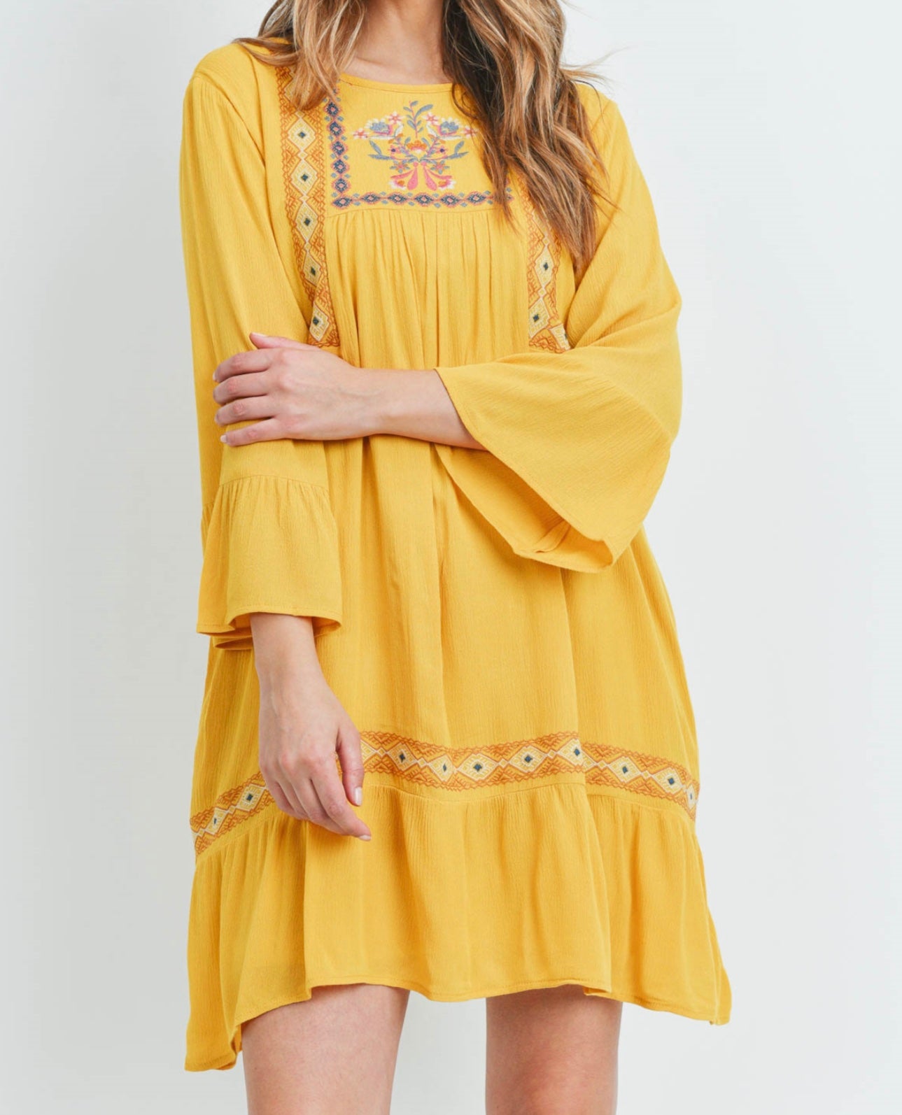 Sarah Embroidered Flowy Dress