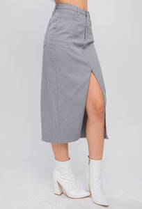 Jay Denim Midi Skirt (Multiple Colors Available)