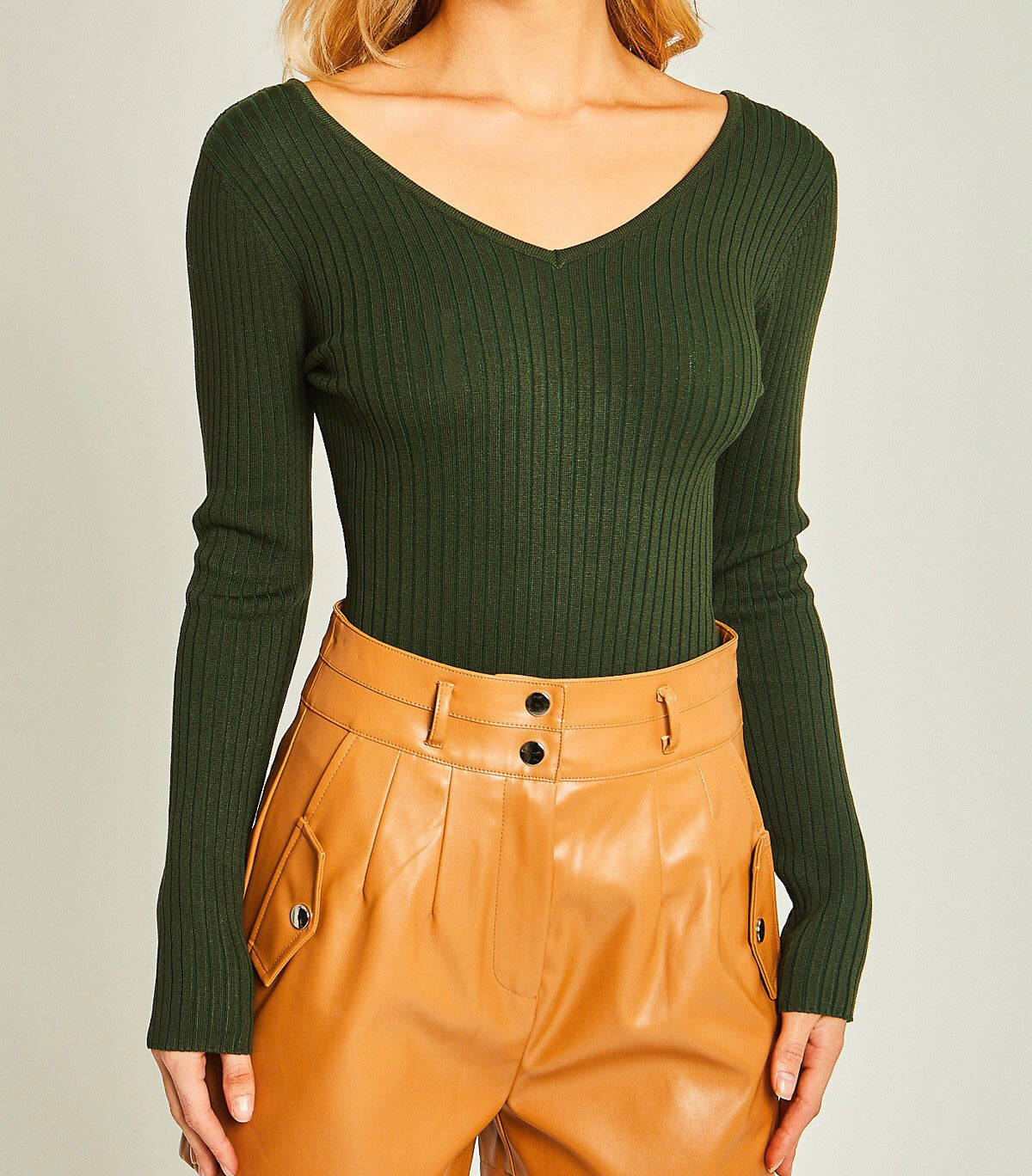 La Básica Long Sleeve Sweater Bodysuit (Multiple Colors Available)