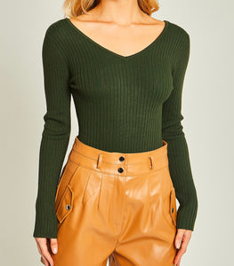 La Básica Long Sleeve Sweater Bodysuit (Multiple Colors Available)