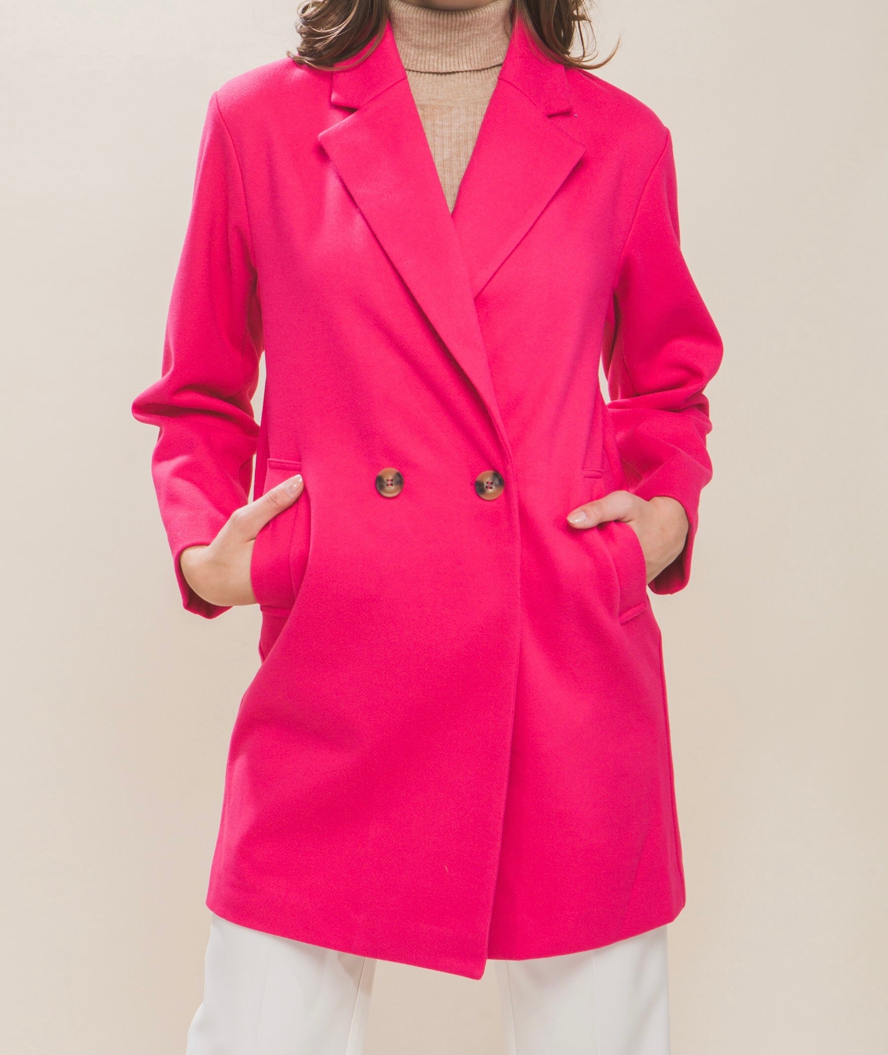 Luna Double Breasted Coat - Size L