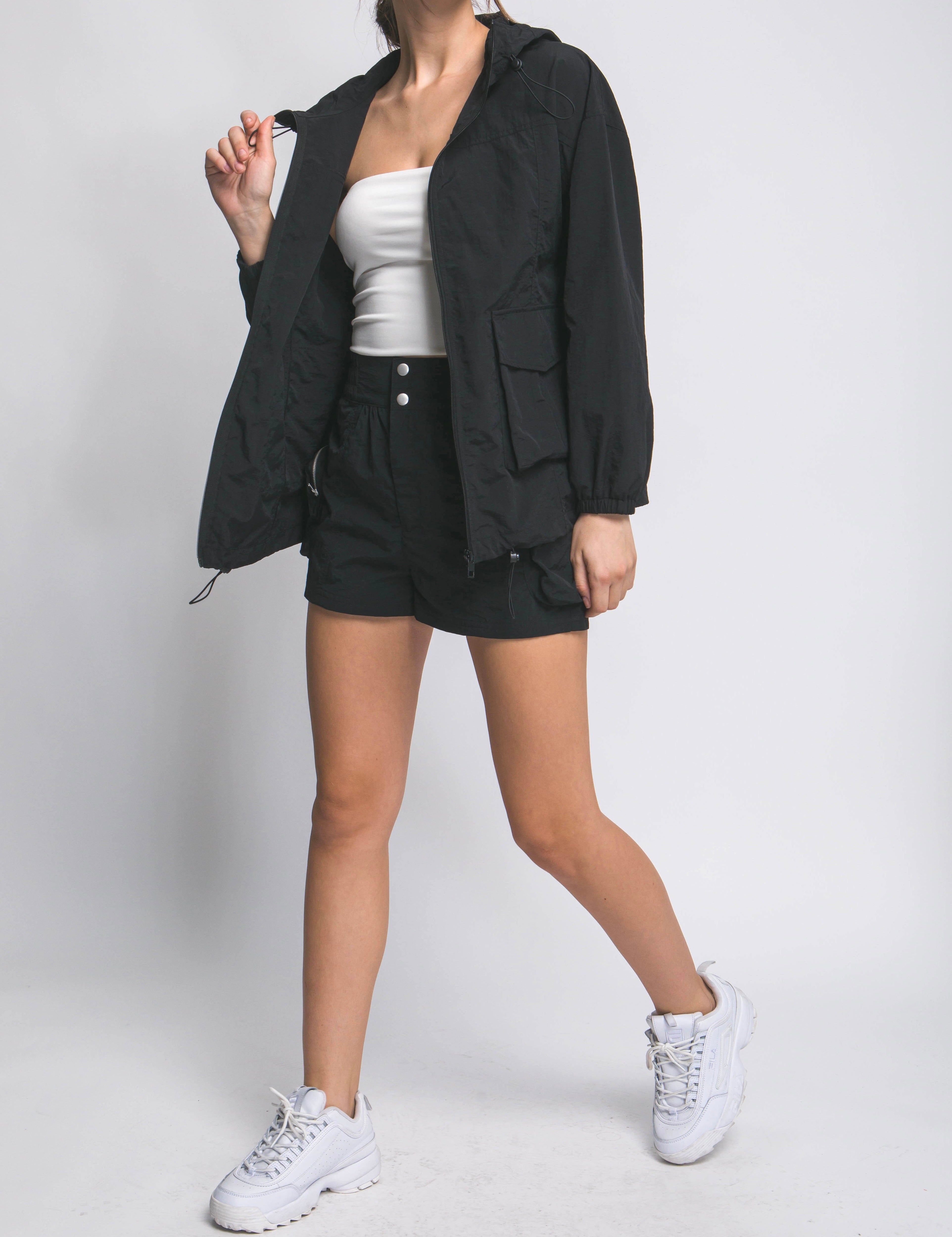 Luna Nylon Cargo Shorts