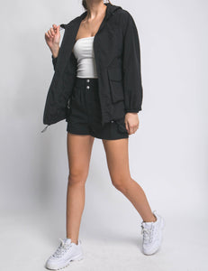 Luna Nylon Cargo Shorts
