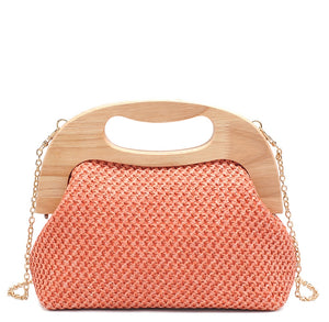Scarly Chic Straw Crossbody Bag (Multiple Colors Available)