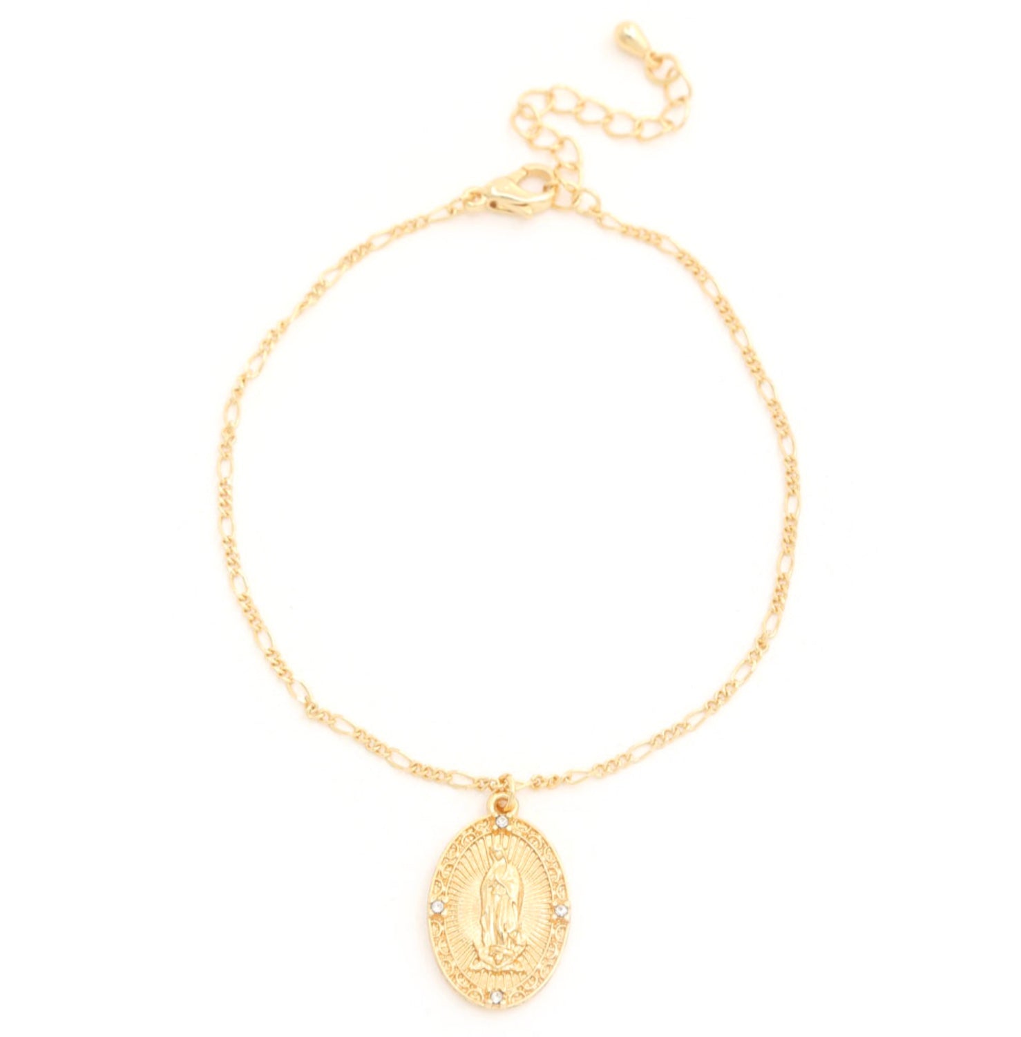 Virgencita Gold Dipped Bracelet (Multiple Colors Available)
