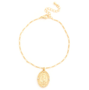 Virgencita Gold Dipped Bracelet (Multiple Colors Available)
