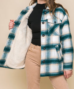 Jacob Plaid Jacket with Sherpa Lining
