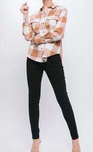 Santi Plaid Button Down - Size L