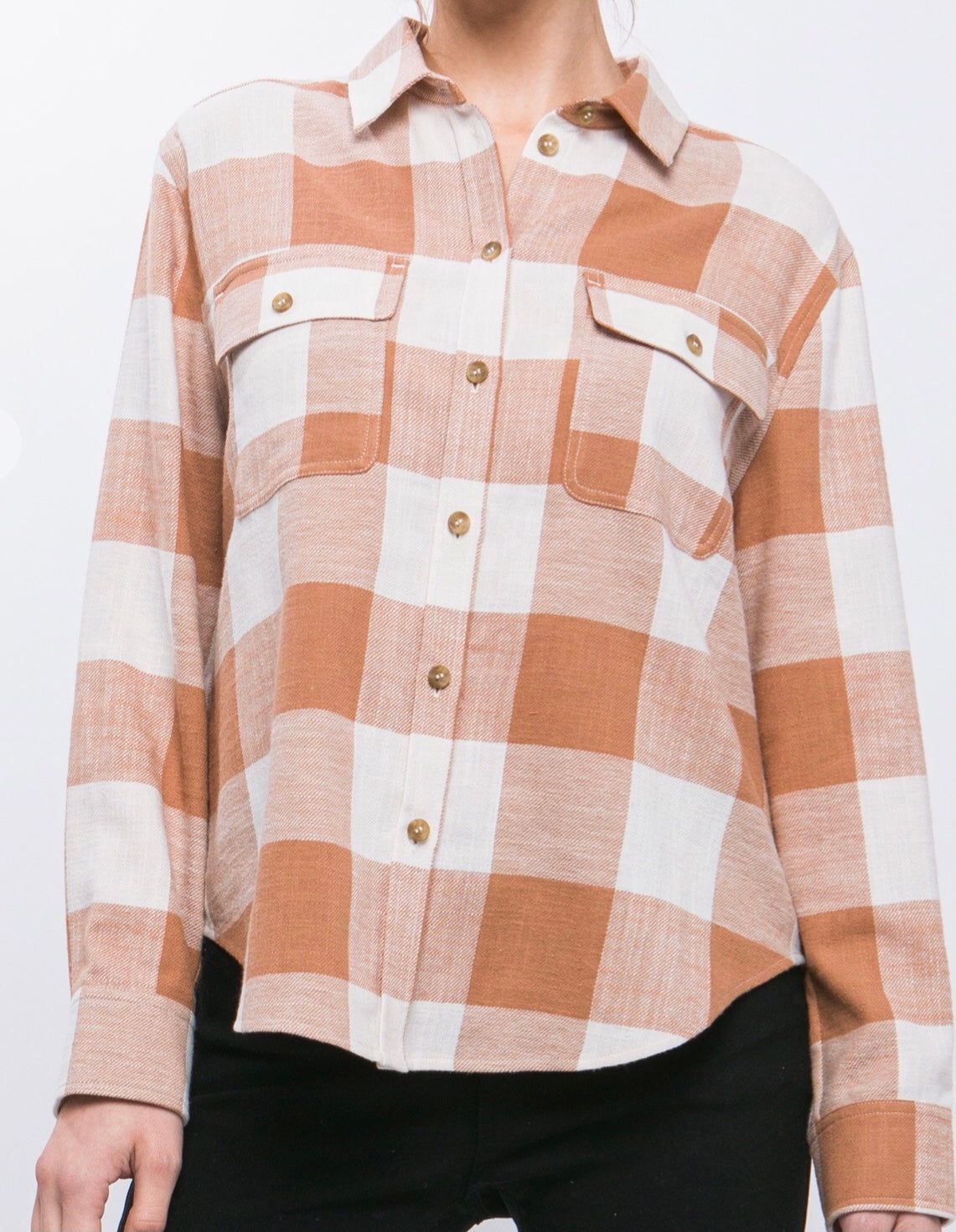 Santi Plaid Button Down - Size L
