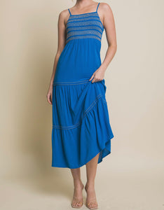 Andres Azure Maxi Dress - Size M