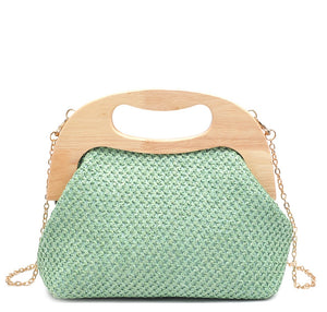 Scarly Chic Straw Crossbody Bag (Multiple Colors Available)