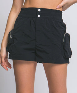 Luna Nylon Cargo Shorts