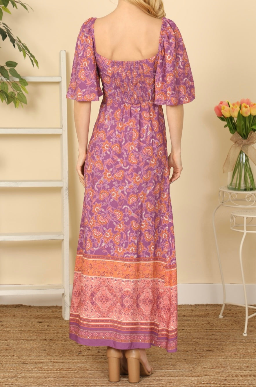 Nina Front Cut-Out Maxi Dress