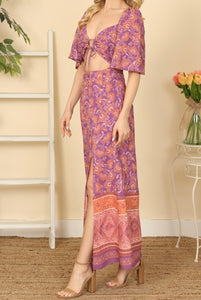 Nina Front Cut-Out Maxi Dress