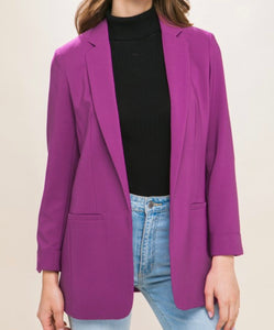 Zuleyka Solid Vertigo Blazer (Multiple Colors Available)