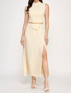 Angie Red Skirt Set - Size L