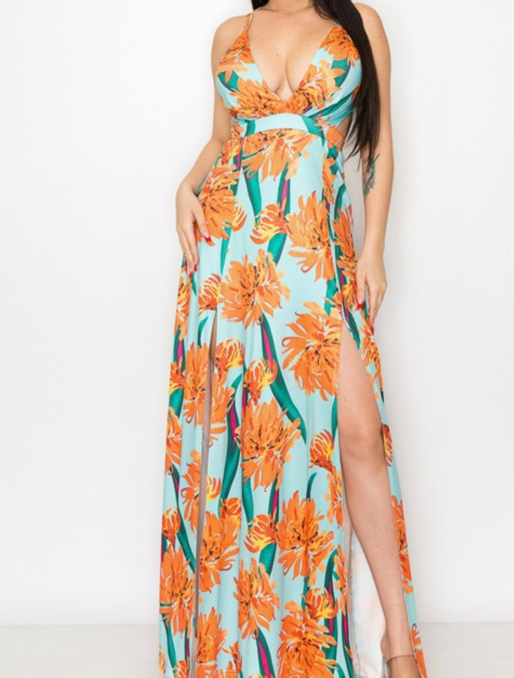 Santi Printed Maxi Dress