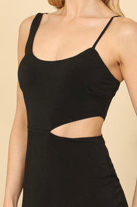 Elvia Side Cut Out Midi Dress