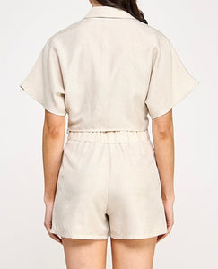 Zully Buckle Top + Shorts Set