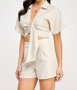 Zully Buckle Top + Shorts Set