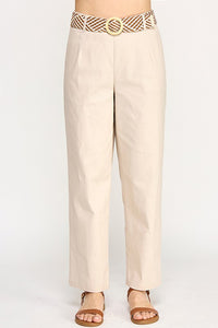 Santi Belted Straight Leg Pants